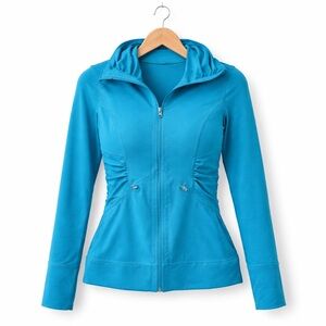 ZELLA Zella Turquoise Zip-Up Athletic Performance Jacket XS